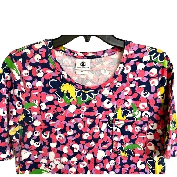 SIMPLY SOUTHERN, CASUAL PRINT MINI DRESS. COMFORTABLE, 100% COTTON. SIZE M/L - Picture 4 of 8